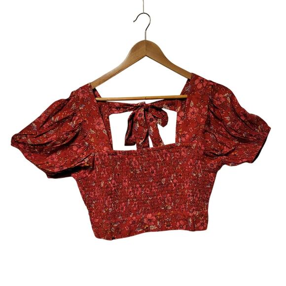 NWT Band of the Free Floral Crop Top Bohemian Summer Vacation‎ Festival S… - Picture 1 of 7